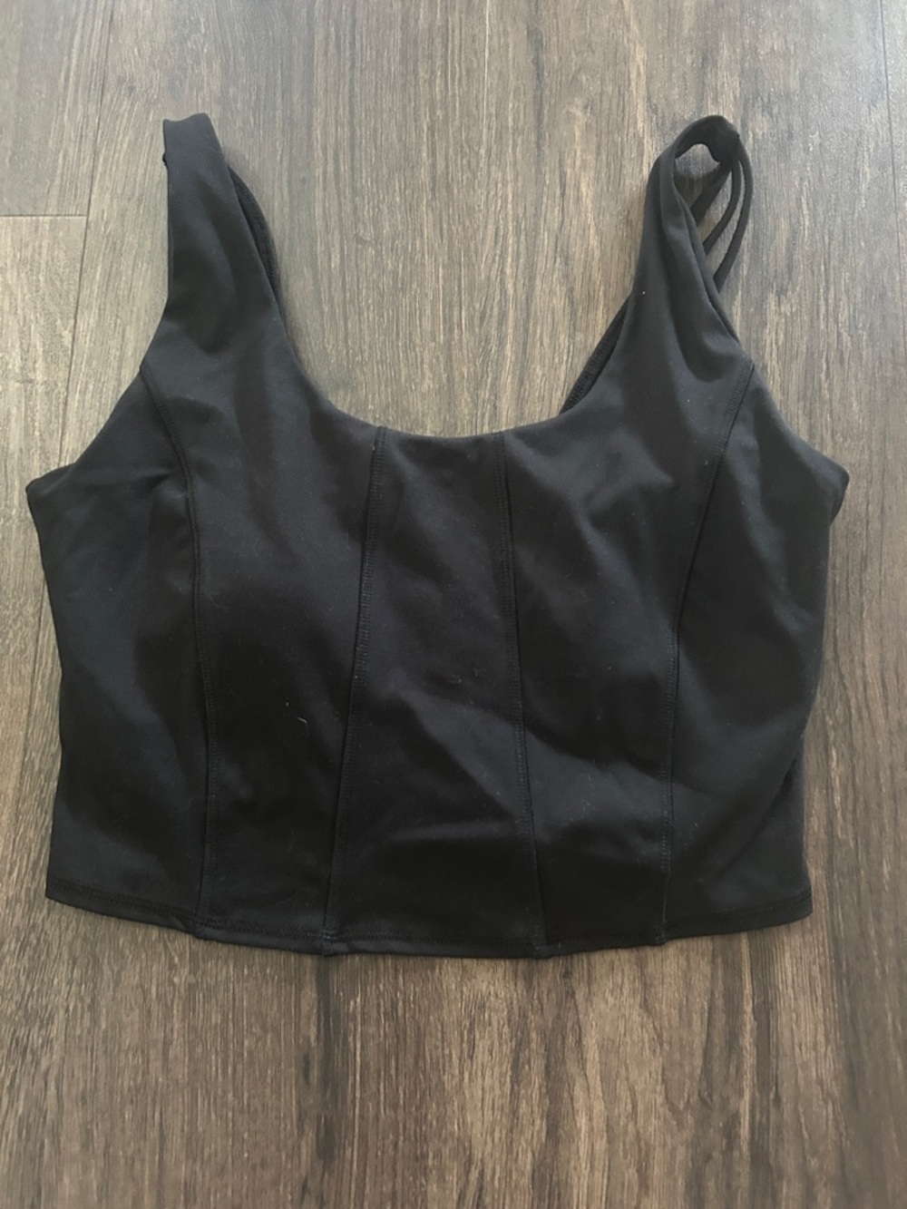 Sleeveless Black Cropped Tank Top - Women's Fashion
